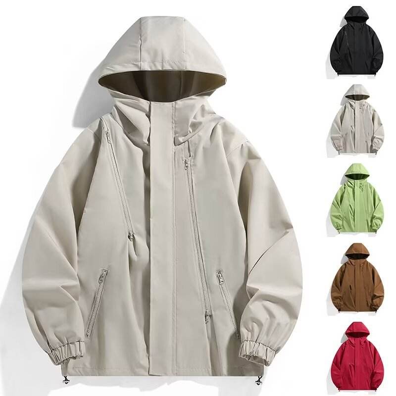 Multi-color Casual Hoodie Coat3 Multi-color Casual Hoodie Coat3
