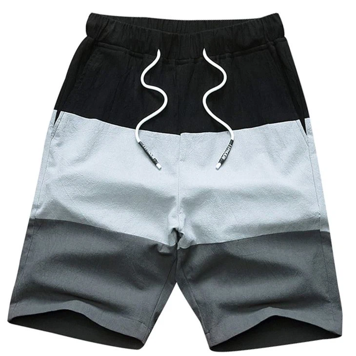 Ležerne prozračne kratke hlače kontrastne boje na otvorenom